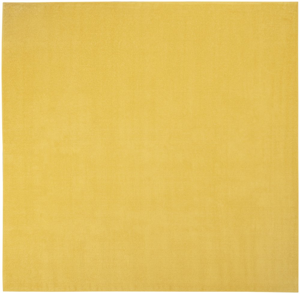 9' Yellow Square Indoor Outdoor Area Rug  Warm Home View