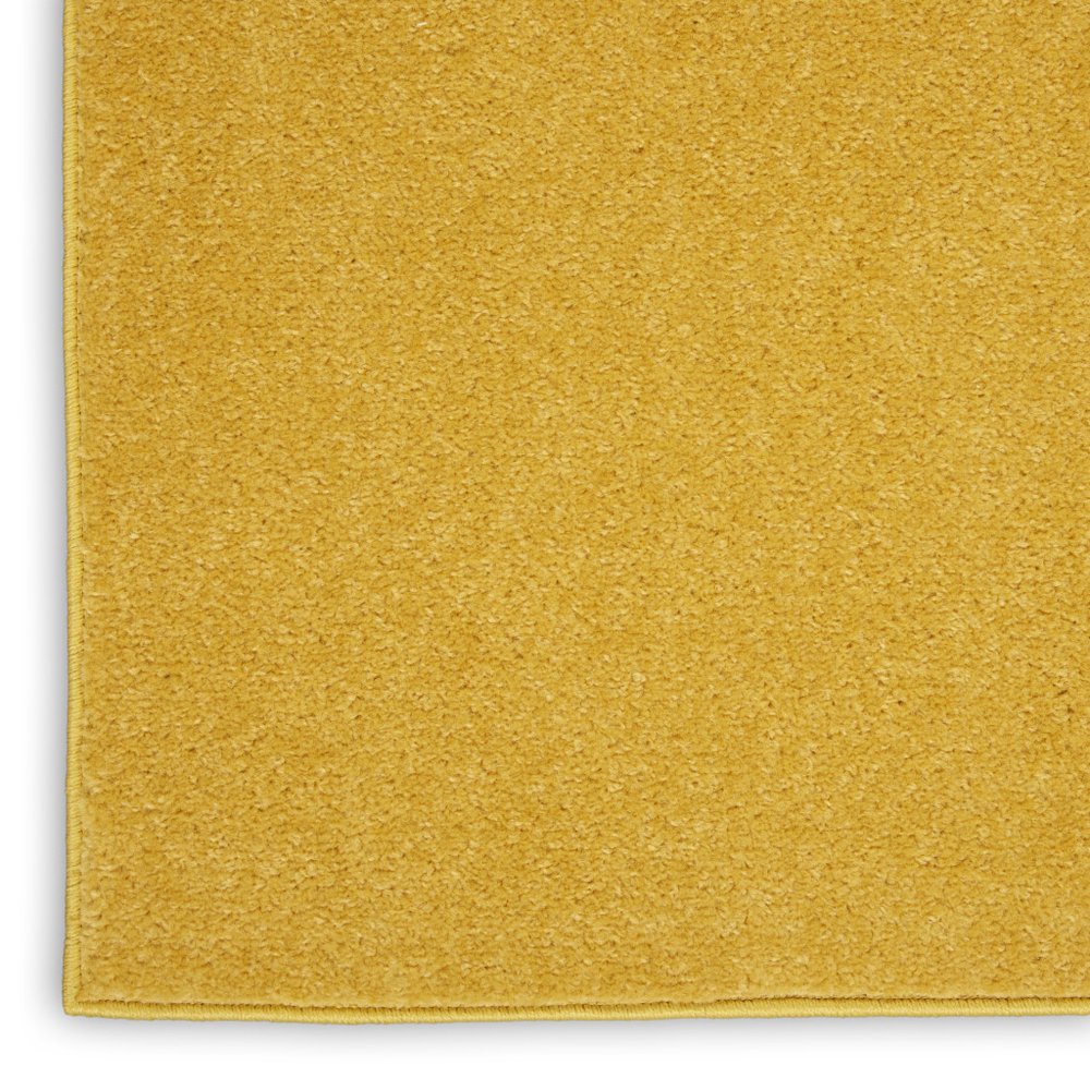 9' Yellow Square Indoor Outdoor Area Rug  Warm Home View