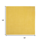 9' Yellow Square Indoor Outdoor Area Rug  Warm Home View