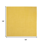 9' Yellow Square Indoor Outdoor Area Rug  Warm Home View