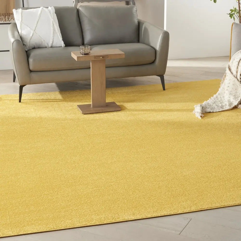 9' Yellow Square Indoor Outdoor Area Rug  Warm Home View