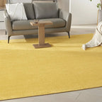 9' Yellow Square Indoor Outdoor Area Rug  Warm Home View