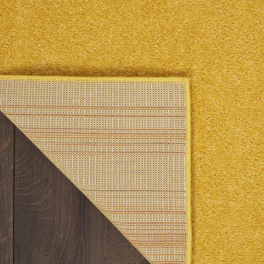 9' Yellow Square Indoor Outdoor Area Rug  Warm Home View