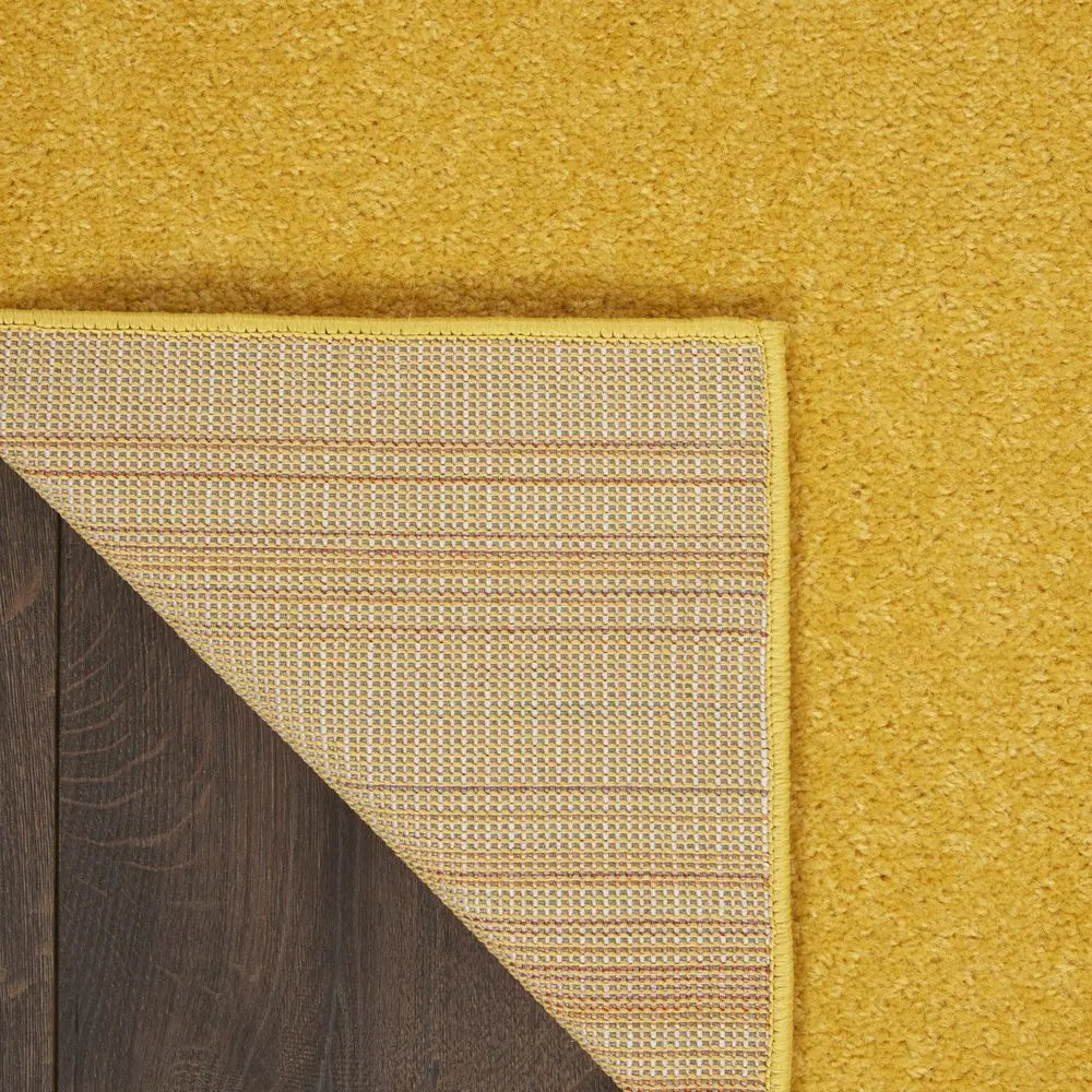 9' Yellow Square Indoor Outdoor Area Rug  Warm Home View