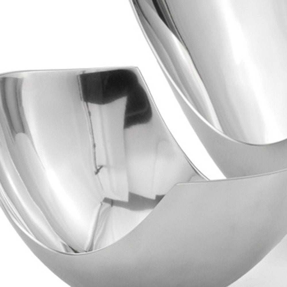 Set of Two Mod Aluminum Scoop Centerpiece Bowls  Warm Home View