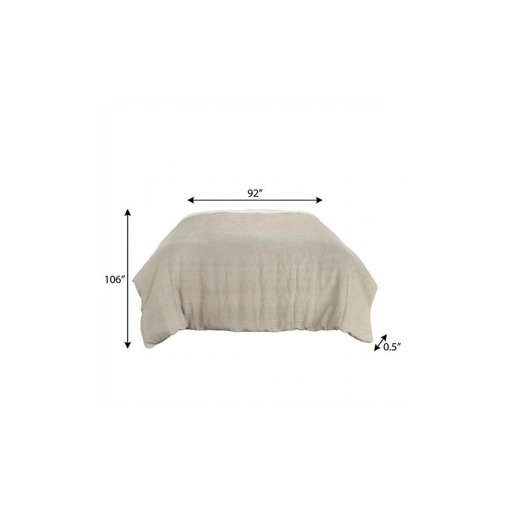 Stone King Linen Dry Clean Only Polyester Down Alternative Comforter  Warm Home View