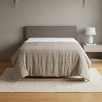 Stone Queen Linen Dry Clean Only Polyester Down Alternative Comforter  Warm Home View