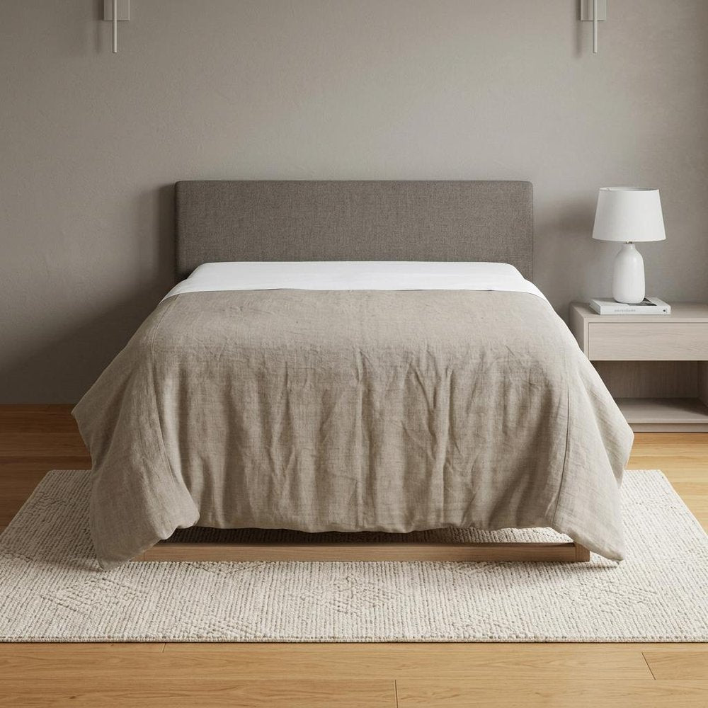 Stone Queen Linen Dry Clean Only Polyester Down Alternative Comforter  Warm Home View