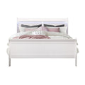 White Wood Full Bed Frame  Warm Home View