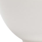 White Porcelain Large Round Serve Bowl  Warm Home View