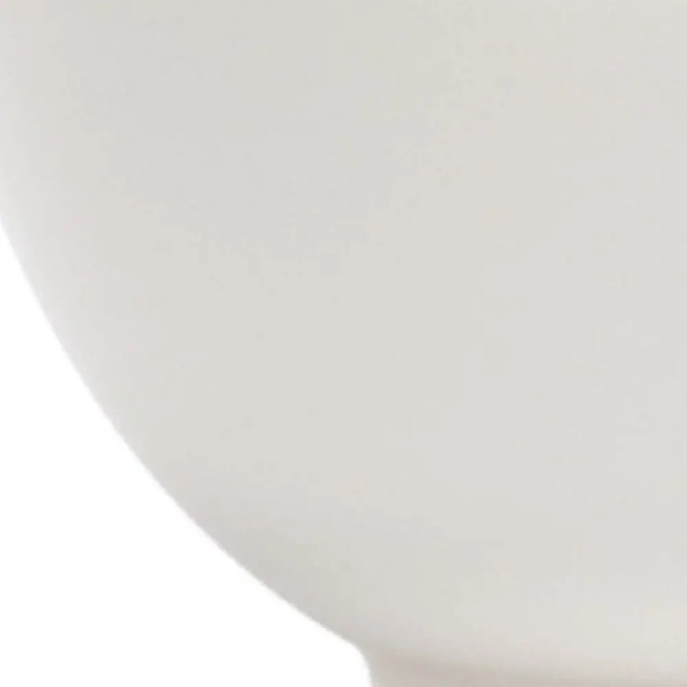 White Porcelain Large Round Serve Bowl  Warm Home View