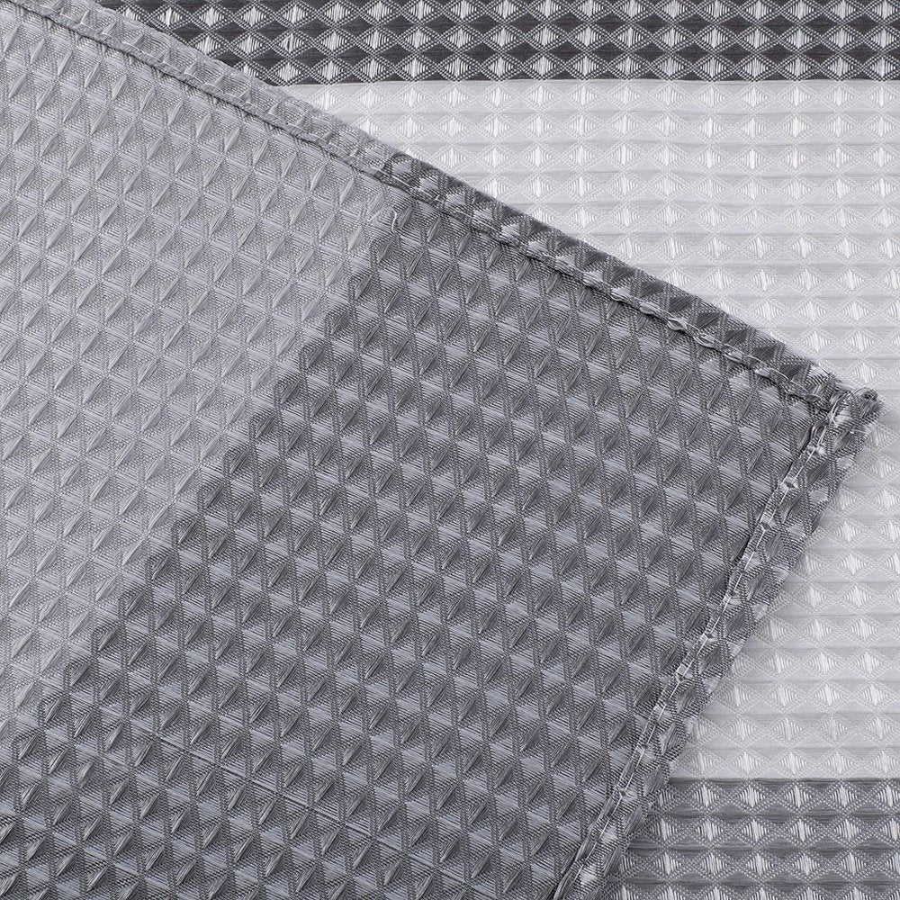 72" White And Gray Striped Shower Curtain  Warm Home View
