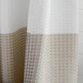 72" White And Taupe Striped Shower Curtain  Warm Home View