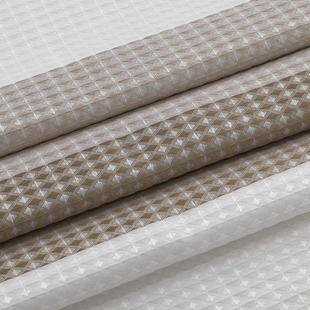 72" White And Taupe Striped Shower Curtain  Warm Home View