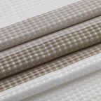 72" White And Taupe Striped Shower Curtain  Warm Home View