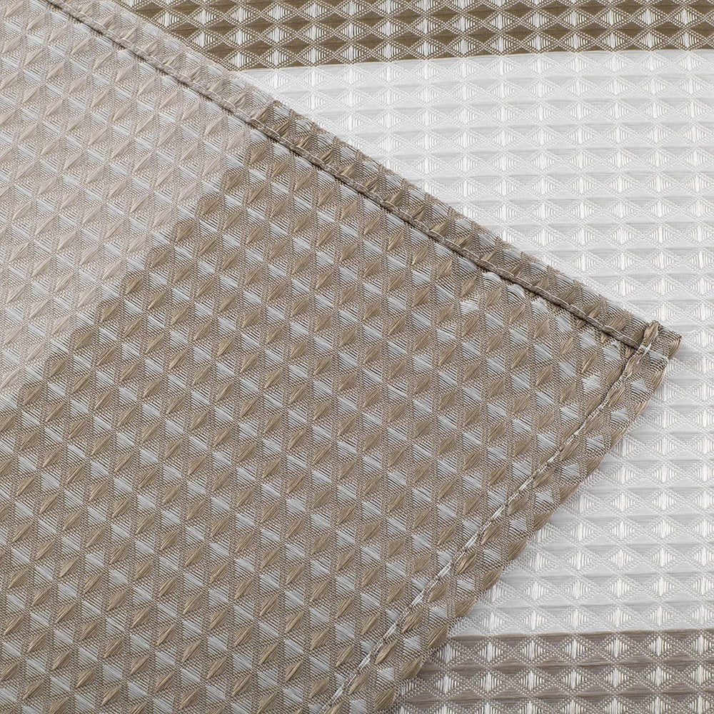 72" White And Taupe Striped Shower Curtain  Warm Home View