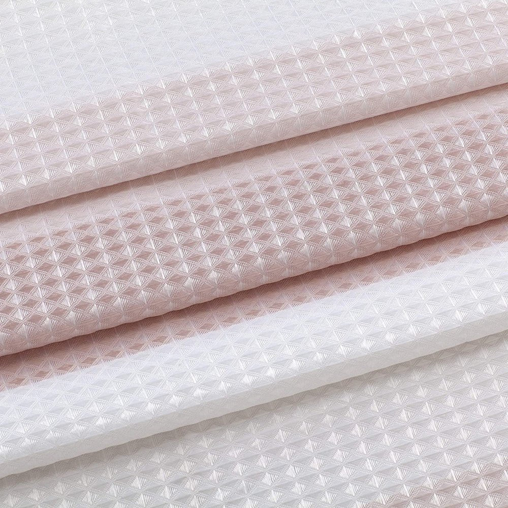 72" White And Pink Striped Shower Curtain  Warm Home View