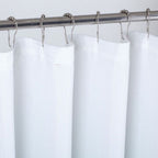 72" White And Sea Green Ombre Shower Curtain  Warm Home View