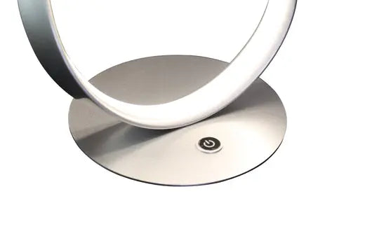 Amsterdam Silver Table Lamp - LED Strip & Touch Dimmer  Warm Home View