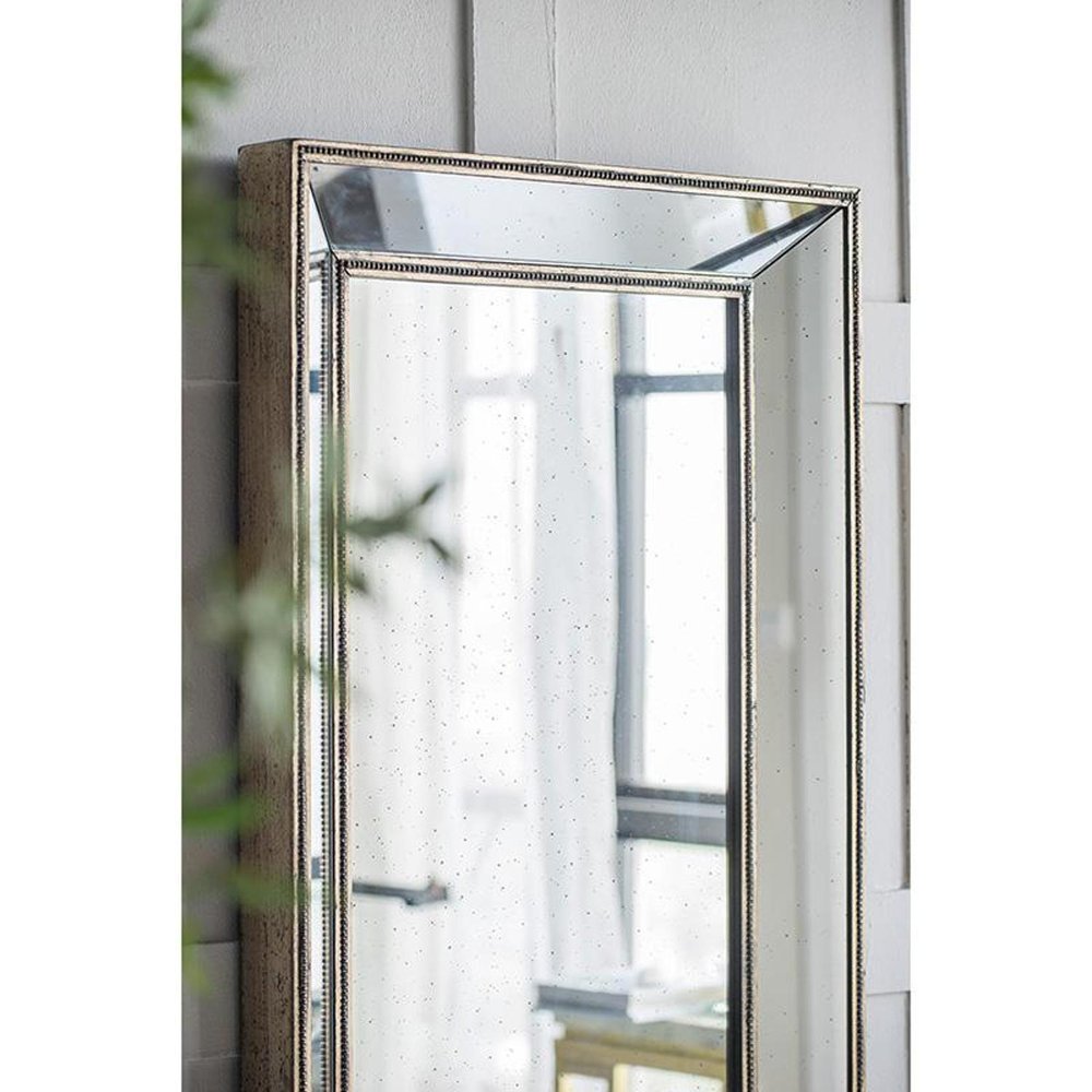 43" Silver Wood Framed Accent Mirror  Warm Home View