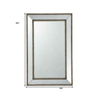 43" Silver Wood Framed Accent Mirror  Warm Home View