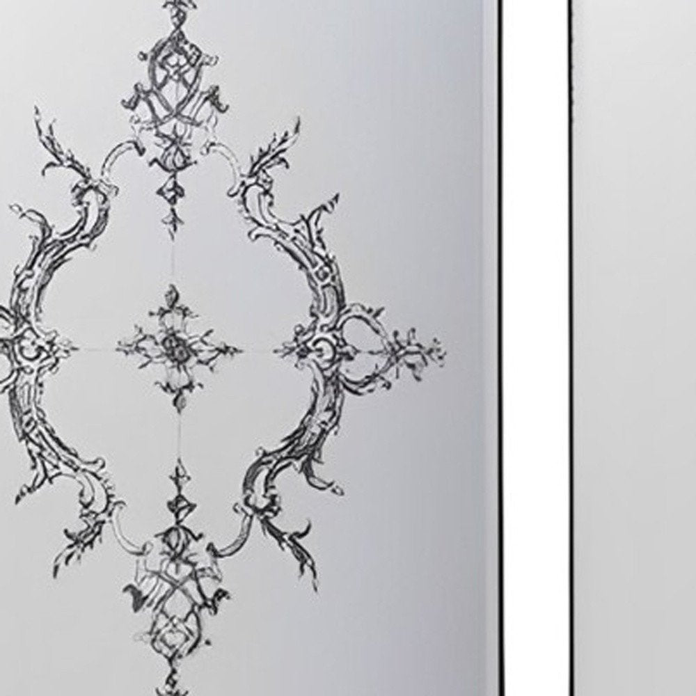 Set of Six Decorative Antiqued Glass Black Metal Framed Mirror Set  Warm Home View