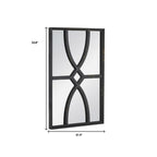 Set of Two Black Wood Framed Accent Mirror  Warm Home View