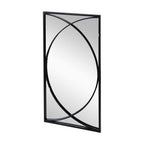 Set of Three Black Iron Framed Accent Mirror  Warm Home View