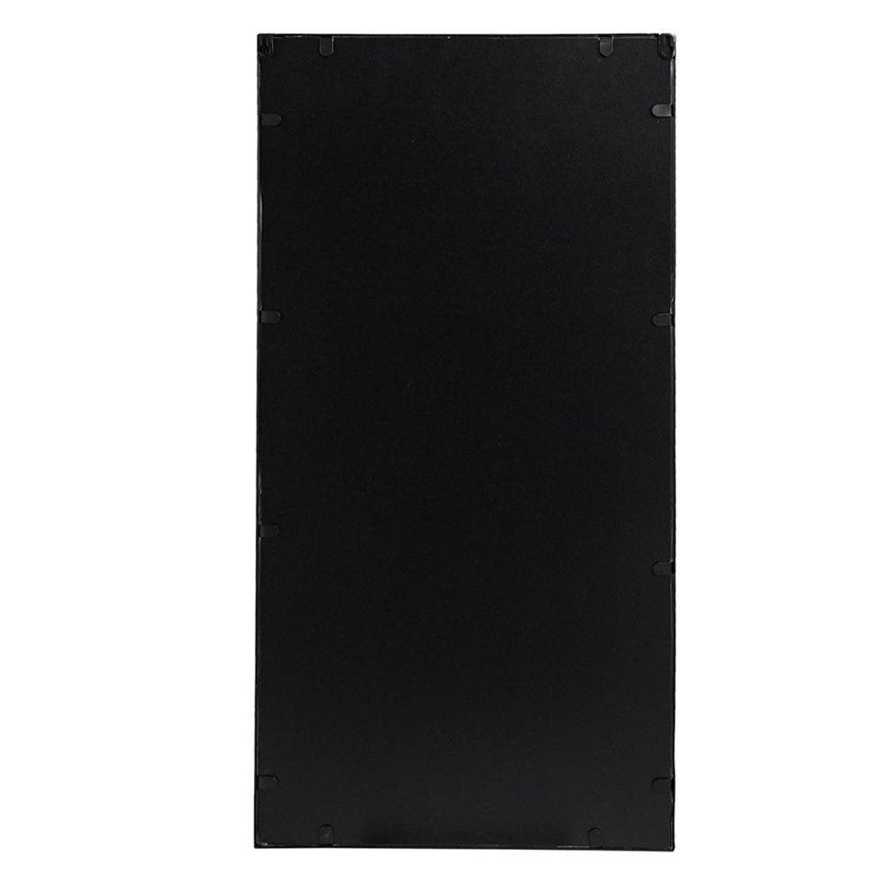Set of Three Black Iron Framed Accent Mirror  Warm Home View