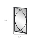 Set of Three Black Iron Framed Accent Mirror  Warm Home View
