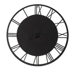 28" Circle Copper Metal and Glass Analog Exposed Gear Wall Clock  Warm Home View