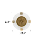24" Circle Gold Acrylic Analog Wall Clock  Warm Home View