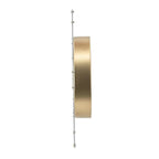 24" Circle Gold Acrylic Analog Wall Clock  Warm Home View