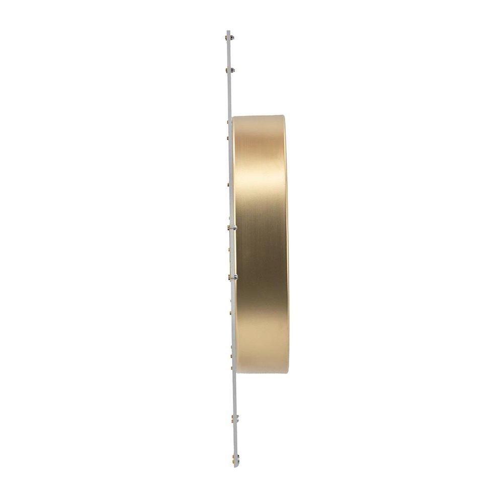 24" Circle Gold Acrylic Analog Wall Clock  Warm Home View