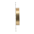 24" Circle Gold Acrylic Analog Wall Clock  Warm Home View