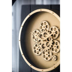 24" Circle Gold Acrylic Analog Wall Clock  Warm Home View