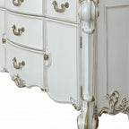 71" Pearl Solid and Manufactured Wood Five Drawer Triple Dresser  Warm Home View