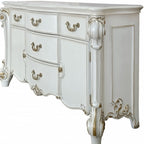 71" Pearl Solid and Manufactured Wood Five Drawer Triple Dresser  Warm Home View