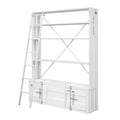 White Three Tier Bookcase  Warm Home View