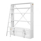 White Three Tier Bookcase  Warm Home View