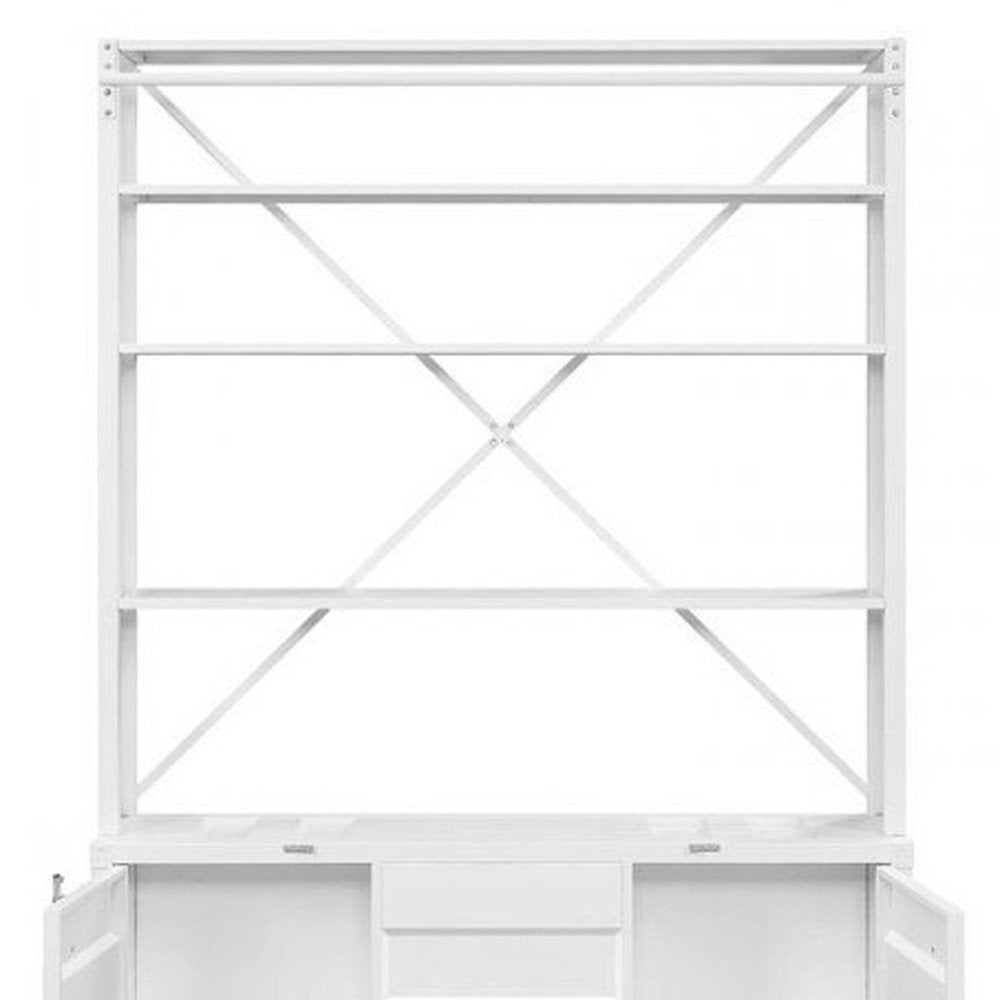 White Three Tier Bookcase  Warm Home View