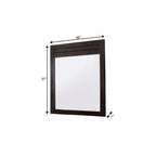 37" Mahogany Wood Framed Dresser Mirror  Warm Home View