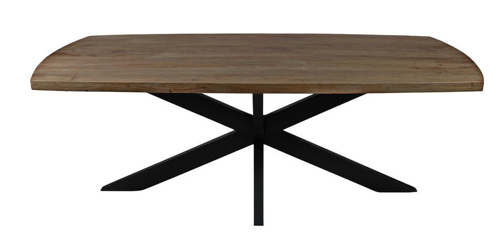 Seven Piece Gray and Black Solid Wood Dining Set with Six Chairs  Warm Home View