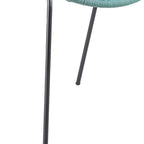 Green Metal Outdoor Dining Chairs - Powder Coated Steel - Set of 2  Warm Home View