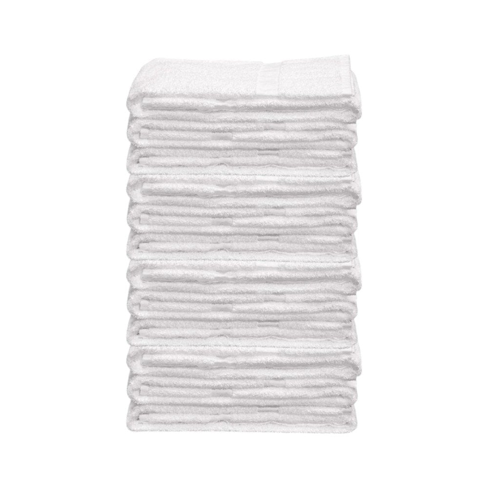 Set of Twelve White Cotton 15" X 25" Hand Towel Set  Warm Home View