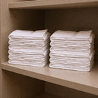 Set of Twelve White Cotton 15" X 25" Hand Towel Set  Warm Home View