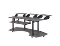 83" Black Music Recording Studio Desk  Warm Home View