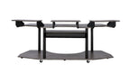 83" Black Music Recording Studio Desk  Warm Home View