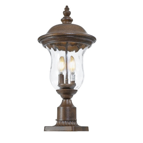 Vintage Outdoor Light Pole Lights - Bronze Aluminum, 1-Piece  Warm Home View