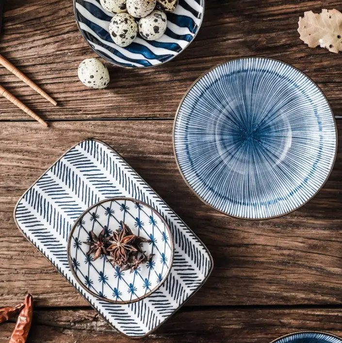 Ceramic Dinnerware Set with Chopsticks Gift Set  Warm Home View